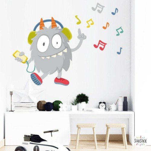 Music Monster - Vinilo decorativo infantil