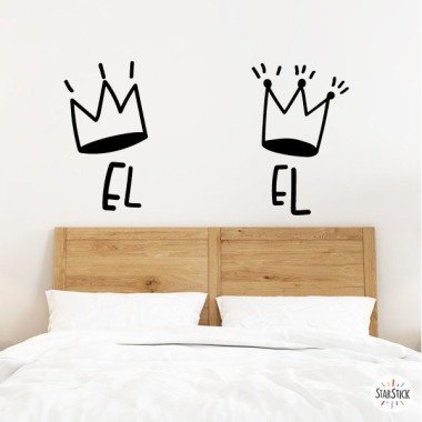 Him & Him. Decorative crowns - Wall decals for the home