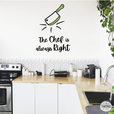The chef is always right - Decorative vinyl for kitchens