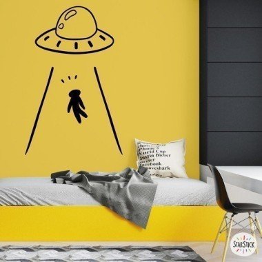 Attention! Aliens kidnapped me - Very original wall decals