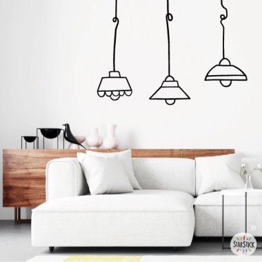 Colored lamps - Wall stickers
