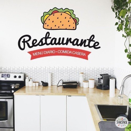 Restaurant. Cuisine maison - Vinyle décoratif pour cuisines