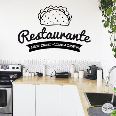 Restaurant. Homemade food - Decorative vinyl for kitchens