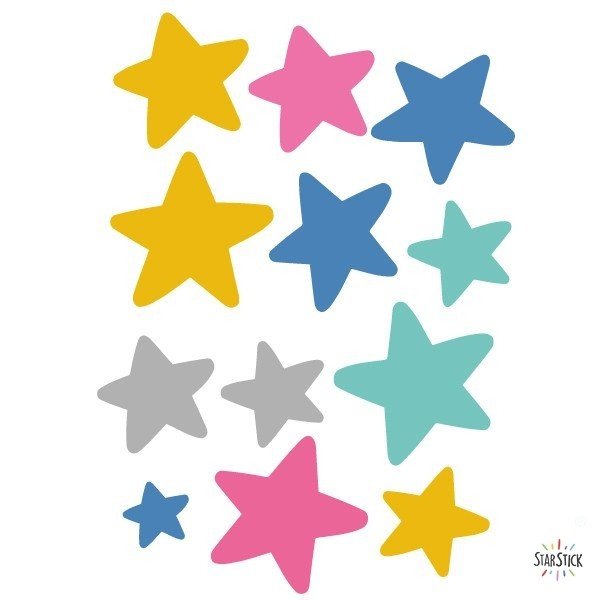 Extra Pack - Estrellas patinadora maillot de colores Mini Packs Extrapack de 10 estrellas, entre 3 y 8 cm de ancho cada una.
Tamaño de la lámina: 25x25 cm


 vinilos infantiles y bebé Starstick