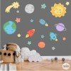 Sticker mural bébé Espace enfants - Système solaire