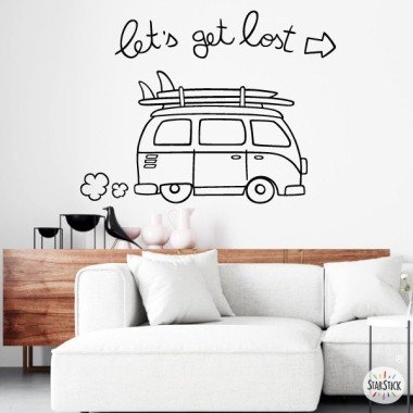 Let's get lost - Wall stickers