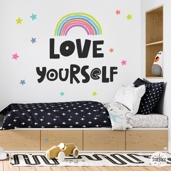 Love yourself - Vinilos decorativos para niñas y adolescentes