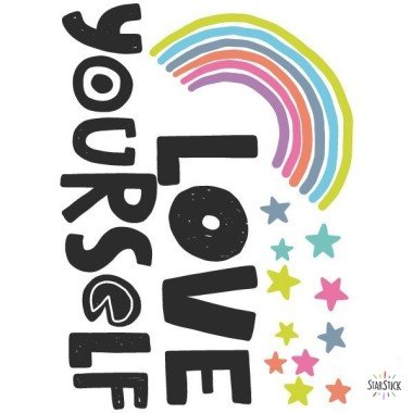 Love Yourself - Stickers muraux pour filles et adolescents
