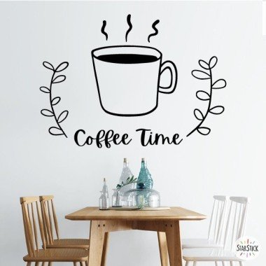 Coffee time - Stickers muraux