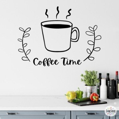 Coffee time - Vinyl wall...