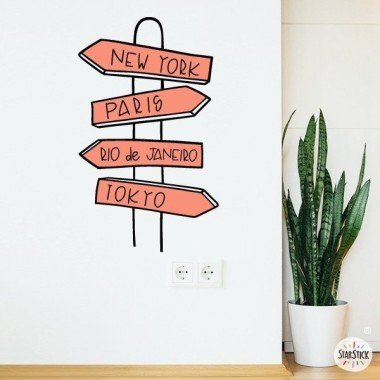 Poster cities - Wall stickers