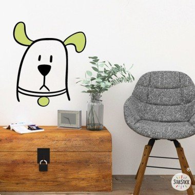 The gossipy dog - Wall stickers for young people