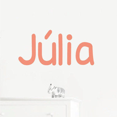 Personalised children’s name sticker, ideal for decorating baby and kids’ rooms.