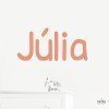 Vinilo infantil personalizado con nombre, ideal para decorar habitaciones de bebés y niños.