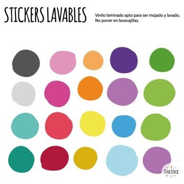 Colored irregular confetti - Washable vinyl