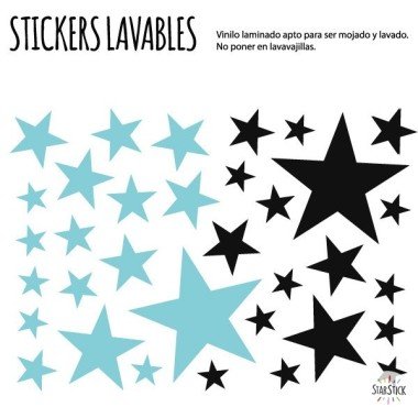 stars. 2 colors to choose from - Washable multipurpose vinyl