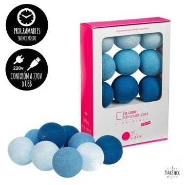 Light garland - 9 Balls - Blue