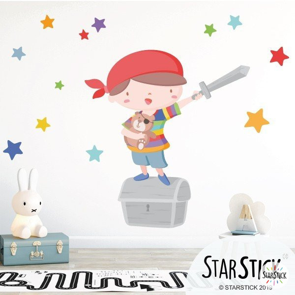 Súper nen pirata - Vinils infantils decoratius originals per a nens i nadons