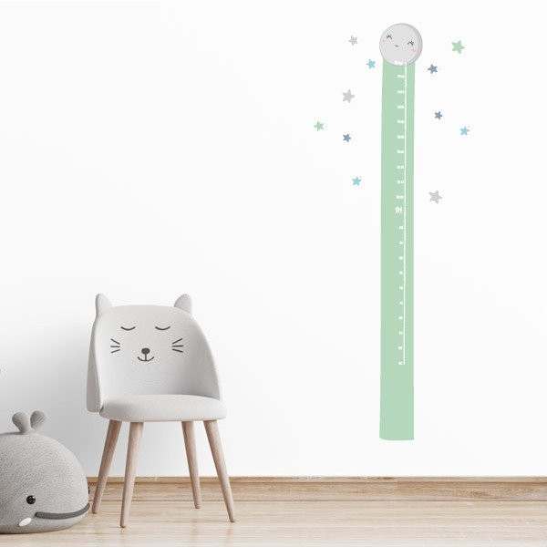 Je t'aime à la lune - Sticker toise