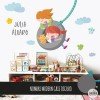 Children's vinyl- Boy and girl on the swing