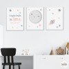Pack de 3 imprimés enfants - Je t'aime jusqu'à la lune et retour