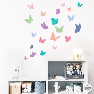Papillons colorés - Bonbons - Vinyles décoratifs