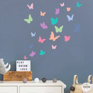 Mariposas de colores - Candy - Vinilos decorativos