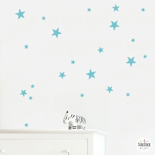 30 Estrelles de vinil. Color a escollir - Vinils decoratius