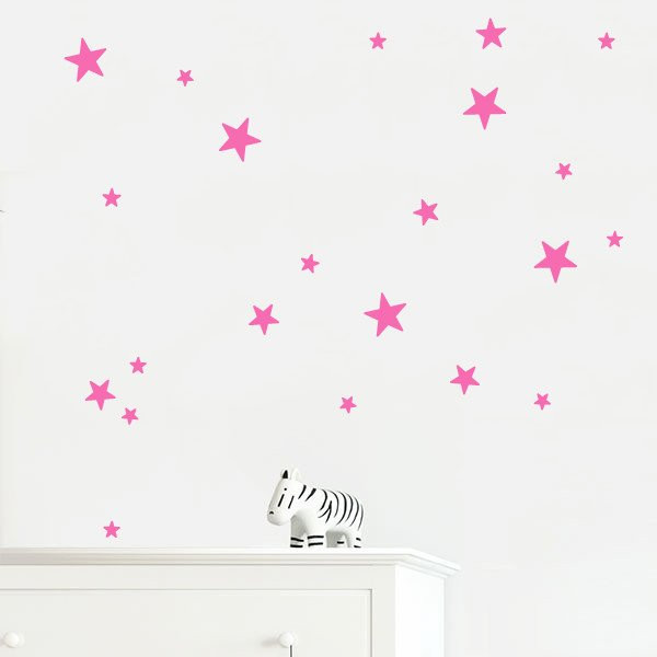 30 Estrelles de vinil. Color a escollir - Vinils decoratius