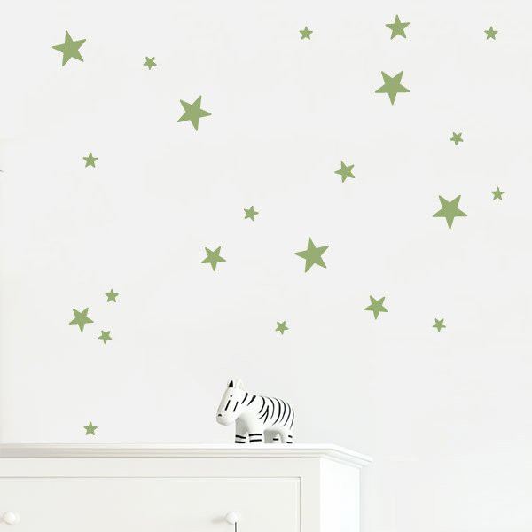 30 Estrelles de vinil. Color a escollir - Vinils decoratius