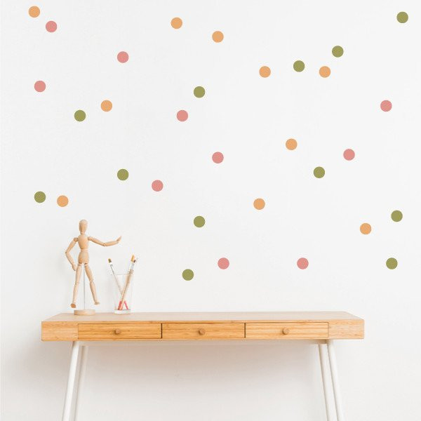 Stickers confettis 3 Couleurs au choix - Stickers décoratifs