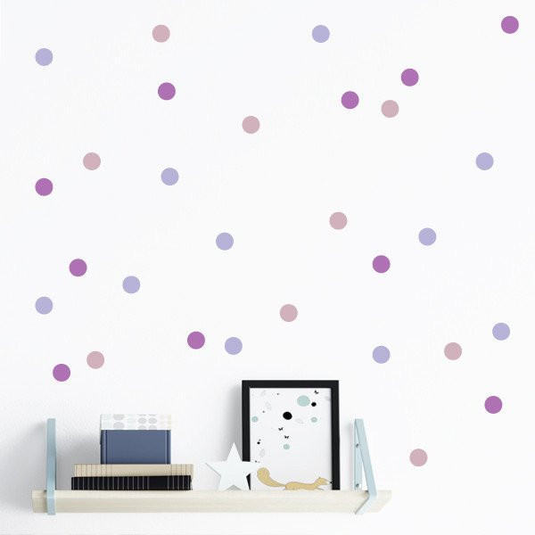 Stickers confettis 3 Couleurs au choix - Stickers décoratifs