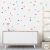 Confettis irréguliers. 3 Couleurs au choix - Sticker décoratif