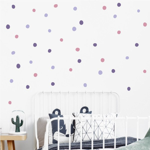 Confettis irréguliers. 3 Couleurs au choix - Sticker décoratif