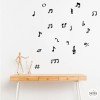 Vinilo con Notas y símbolos musicales - 3 colores a elegir