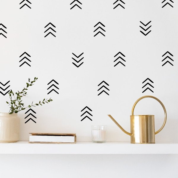 Stickers décoration maison - Angles et formes géométriques - 3 couleurs au choix