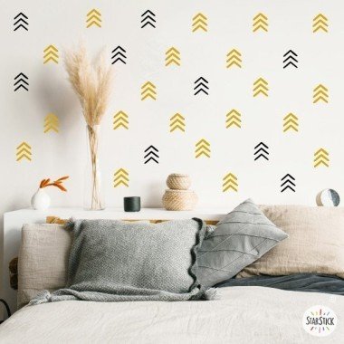 Home decoration wall stickers - Angles and geometric shapes - 3 colors to choose from