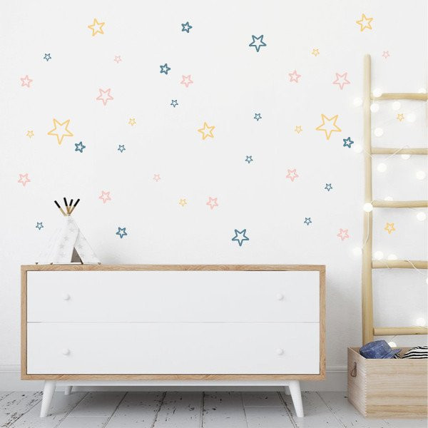 Estrelles Tatto color a escollir - Vinil decoratiu de paret