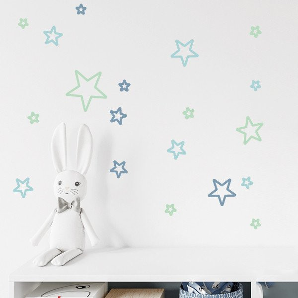 Tatto étoiles couleur au choix - Sticker mural décoratif
