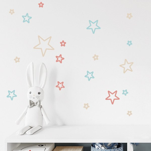 Estrelles Tatto color a escollir - Vinil decoratiu de paret