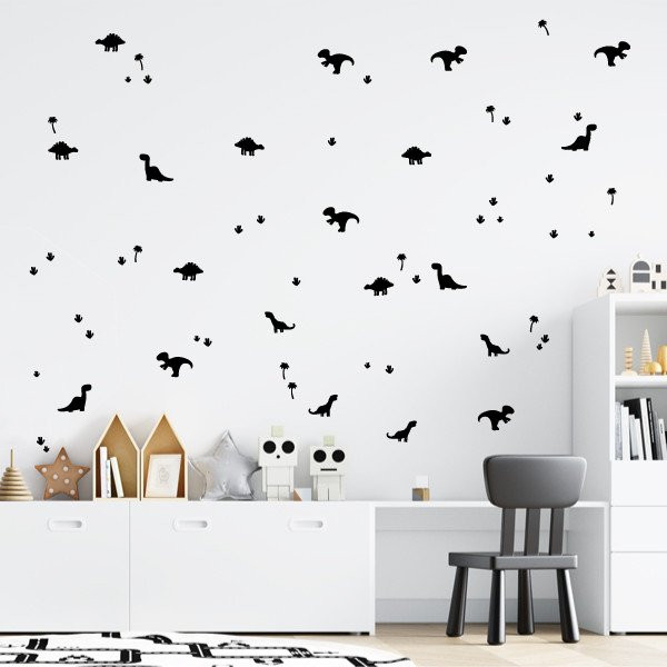 Dinosaurios de colores - Vinilo decorativo infantil para niños