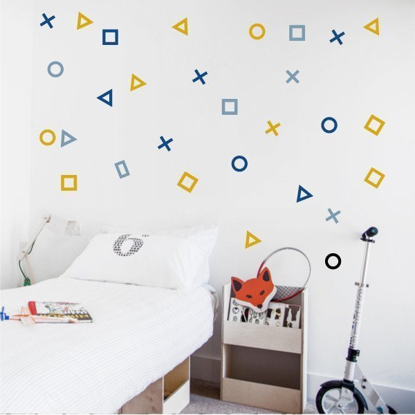 Video game gamer wall decal – Gamer Shapes | Kids & teen room decor