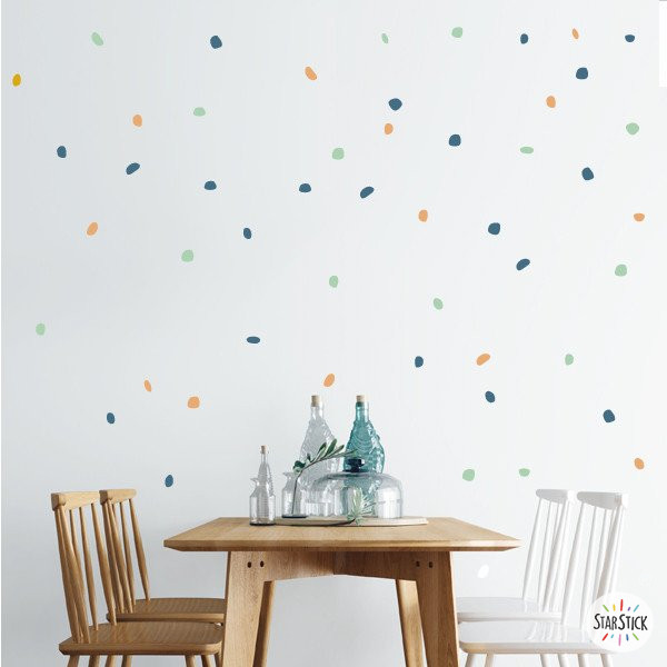 Stickers muraux - Coups de pinceaux colorés