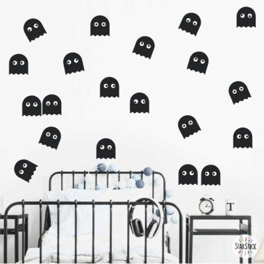 Pac-Man ghosts - Teen video game wall stickers