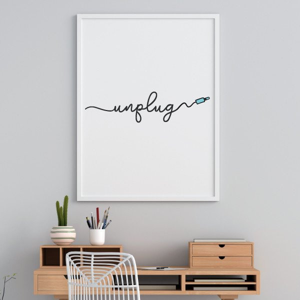 Unplug - Làmina decorativa