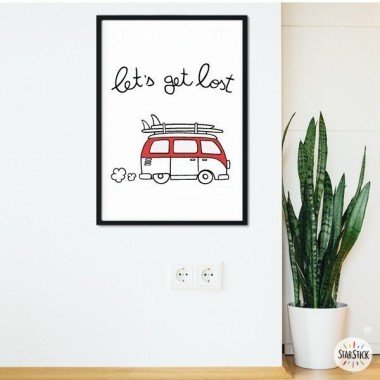 Let's get lost - Wall art...