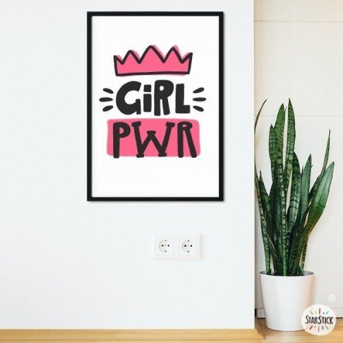 Girl power - Lámina decorativa de pared