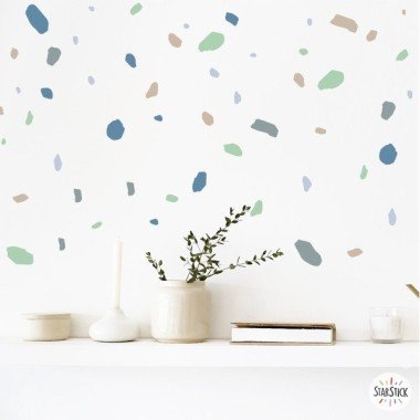 Home and house vinyl mosaic Terrazzo - Mint