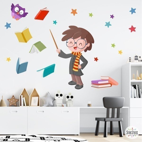 Harry le sorcier - Stickers muraux enfants garçons et filles - Décoration murale