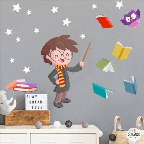 Harry el mago - Vinilos infantiles para niños y niñas - Decoración de paredes